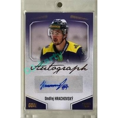 2022/23 Goal Cards Chance Liga 2. série #158 Ondřej Hrachovský Autograph 1of1 EXPO PROMO