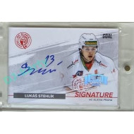 2022/23 Goal Cards Chance Liga #S-LS Lukáš Stehlík Signature Expo 1of5 Silver