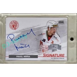 2022/23 Goal Cards Chance Liga #S-PM Pavel Mrňa Signature Expo 1of5 Silver