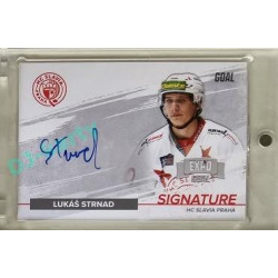2022/23 Goal Cards Chance Liga #S-LD Lukáš Strnad Signature Expo 1of5 Silver