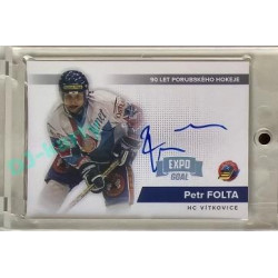 2022/23 Goal Cards Chance Liga #PF Petr Folta Signature Expo 1of5 Silver