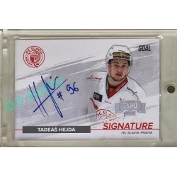 2022/23 Goal Cards Chance Liga #S-TH Tadeáš Hejna Signature Expo 1of5 Silver