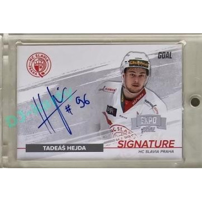 2022/23 Goal Cards Chance Liga #S-TH Tadeáš Hejna Signature Expo 1of5 Silver
