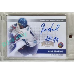 2022/23 Goal Cards Chance Liga #AB Aleš Badal Signature Expo 1of5 Silver