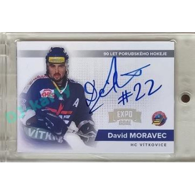 2022/23 Goal Cards Chance Liga #DM David Moravec Signature Expo 1of5 Silver