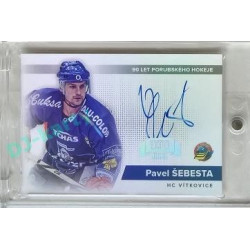2022/23 Goal Cards Chance Liga #PS Pavel Šebesta Signature Expo 1of5 Silver