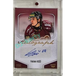 2022/23 Goal Cards Chance Liga 2. série #86 Fabien Kočí Autograph 1of1 EXPO PROMO