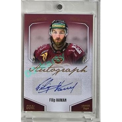 2022/23 Goal Cards Chance Liga 2. série #87 Filip Haman Autograph 1of1 EXPO PROMO