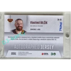 2022/23 Goal Cards Chance #JA-01 Vlastimil Bilčík Autographed Jersey 1of1 EXPO PROMO