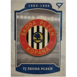 2023 Sportzoo Dekády fotbalové ligy #L-005 TJ ŠKODA PLZEŇ Vývoj klubového loga