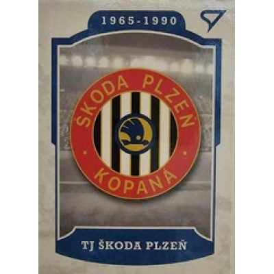 2023 Sportzoo Dekády fotbalové ligy #L-005 TJ ŠKODA PLZEŇ Vývoj klubového loga