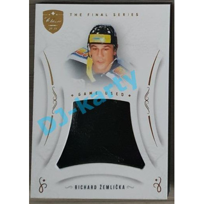 2021/22 OFS The Final Series Richard Žemlička #MEM-RE Game Used Gold PROMO