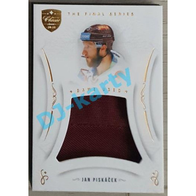 2021/22 OFS The Final Series Jan Piskáček #MEM-JC Game Used Gold PROMO