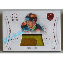 2021/22 OFS The Final Series Petr Kalina #STI-KAP 10/10 Game Used Stick Red