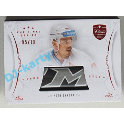 2021/22 OFS The Final Series Petr Sýkora #STI-SYP 05/10 Game Used Stick Red