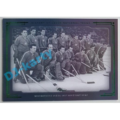 2021/22 OFS The Final Series Mistrovství světa 1957 Sovětský svaz #HCNT-19 10/20 History of Czech National Teams Emerald
