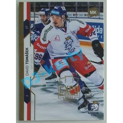 2021 MK reprezentace David Tomášek EHT #44 3/5 Expo Gold