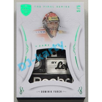 2021/22 OFS The Final Series Dominik Furch #MEM-DR 5/5 Game Used Emerald