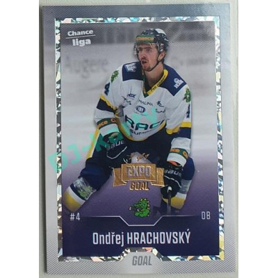 2022/23 Goal Cards Chance Liga 1. série #174 Ondřej Hrachovský Expo Pard. Rainbow ICE 1/1