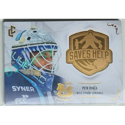 2021 Legendary Cards Saves #SH-023 Petr Kváča Expo Pardubice