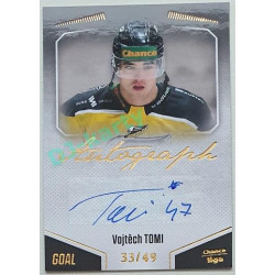 2022/23 Goal Cards Chance Liga 1. série #A-16 Vojtěch Tomi Autograph 33/49