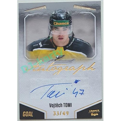 2022/23 Goal Cards Chance Liga 1. série #A-16 Vojtěch Tomi Autograph 33/49