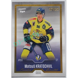2022/23 Goal Cards Chance Liga 1. série #100 Matouš Kratochvil Gold 17/23