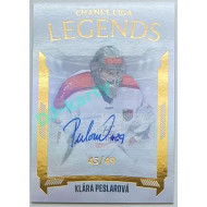 2022/23 Goal Cards Chance Liga 2. série #31 Klára Peslarová Legends Autograph xx/49