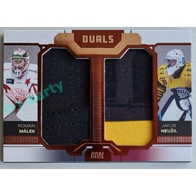 2022/23 Goal Cards Chance Liga Update #D-20 R. Málek / J. Neužil Duals Jersey Bronze 04/30