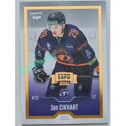 2022/23 Goal Cards Chance Liga 2. série #269 Jan Cikhart Expo Gold 1 of 3