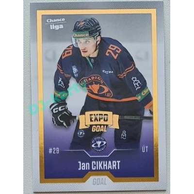 2022/23 Goal Cards Chance Liga 2. série #269 Jan Cikhart Expo Gold 1 of 3
