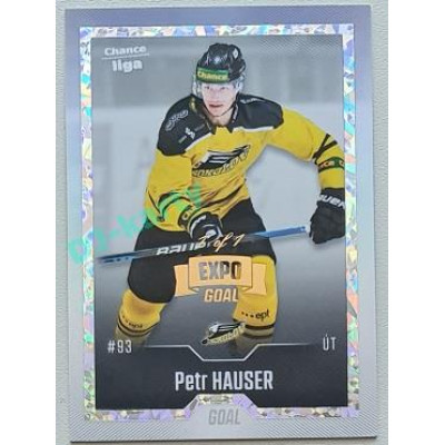 2022/23 Goal Cards Chance Liga 2. série #244 Petr Hauser Expo Rainbow ICE 1/1