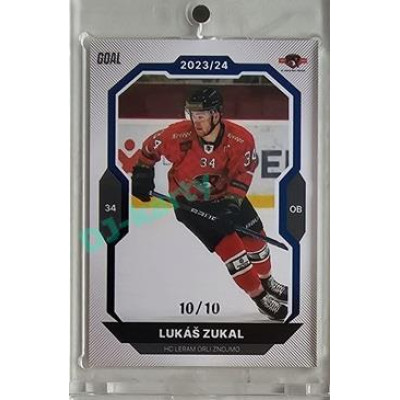 2023/24 Goal cards Chance Liga 2. série #388 Lukáš Zukal Blue 10/10