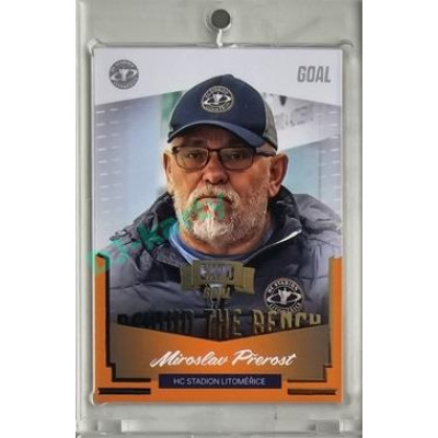 2023/24 Goal cards Chance Liga 2. série #BB-12 Miroslav Přerost Behind the Bench Expo 1of6
