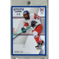 2023/24 Legendary Cards Hlinka Gretzky Cup Young Lions #22 Ondřej Kos Frame Blue 2/3