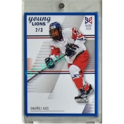 2023/24 Legendary Cards Hlinka Gretzky Cup Young Lions #22 Ondřej Kos Frame Blue 2/3