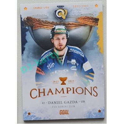 2023 Goal Cards Zlín Champions #05 Daniel Gazda Parallel 7/10