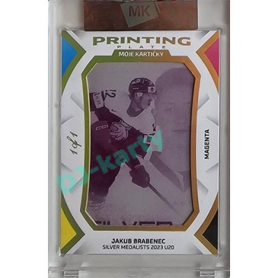 2023 MK The Gamers Extended #PP-JB Jakub Brabenec Silver Medalists U20 Printing Plates 2023 Magenta 1of1