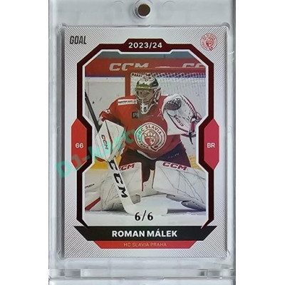 2023/24 Goal cards Chance Liga 1. série #127 Roman Málek Red 6/6