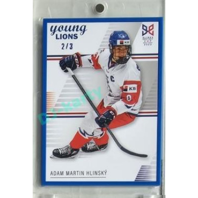 2023/24 Legendary Cards Hlinka Gretzky Cup Young Lions #05 Adam Martin Hlinský Frame Blue 2/3