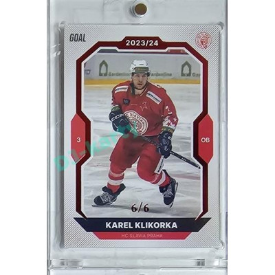 2023/24 Goal cards Chance Liga 1. série #129 Karel Klikorka Red 6/6