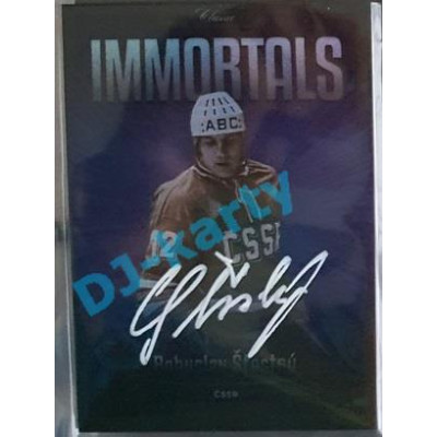 2020 OFS Síň slávy českého hokeje Bohuslav Šťastný #IM-26 07/10 Immortals Signature White
