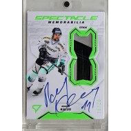 2023/24 Sportzoo ELH 2. serie #SM-MK Marek Kalus Spectacle Memorabilia Neon Green Auto 16/20