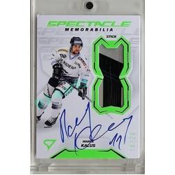 2023/24 Sportzoo ELH 2. serie #SM-MK Marek Kalus Spectacle Memorabilia Neon Green Auto 16/20