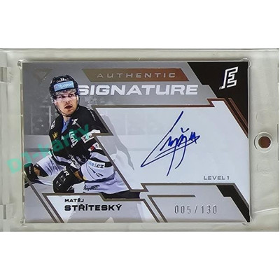 2023/24 Sportzoo ELH 1. série #SL1-MS Matěj Stříteský Authentic Signature Level 1 xxx/130