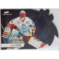 2020 MK reprezentace Šimon Hrubec #6 22/25 Goalie School Die-cut Blue