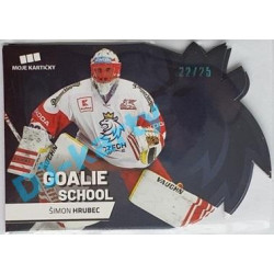 2020 MK reprezentace Šimon Hrubec #6 22/25 Goalie School Die-cut Blue