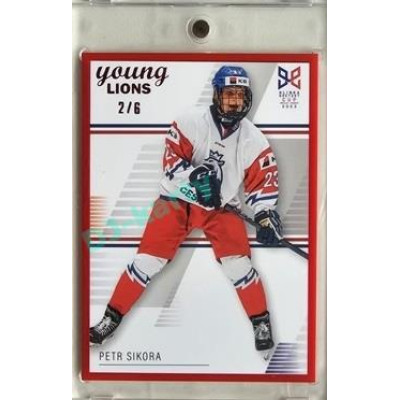 2023/24 Legendary Cards Hlinka Gretzky Cup Young Lions #20 Petr Sikora Frame Red 2/6