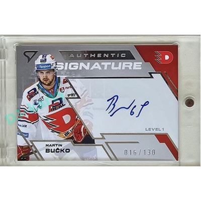 2023/24 Sportzoo ELH 1. série #SL1-MB Martin Bučko Authentic Signature Level 1 xxx/130