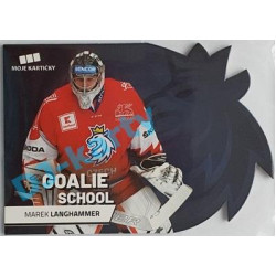 2020 MK reprezentace Marek Langhamer #10 Goalie School Die-cut Blue Retail